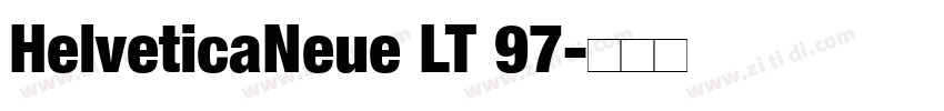 HelveticaNeue LT 97字体转换